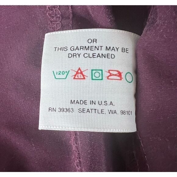 Vintage‎ HTF Roffe Maroon Windbreaker Jacket Unisex Small - Picture 5 of 10